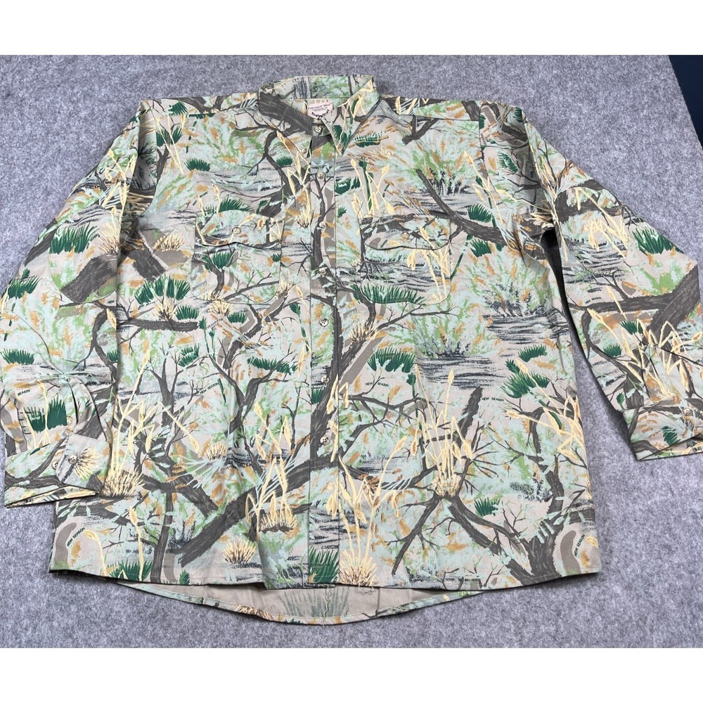 Everywear West Camo Shirt Mens 2XL Hunting Outdoor Heavy Elbow Patch NWOT